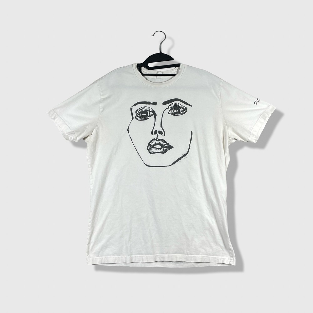 Disclosure Band Graphic Tee Mens L White Settle Album Face Art EDM Tour